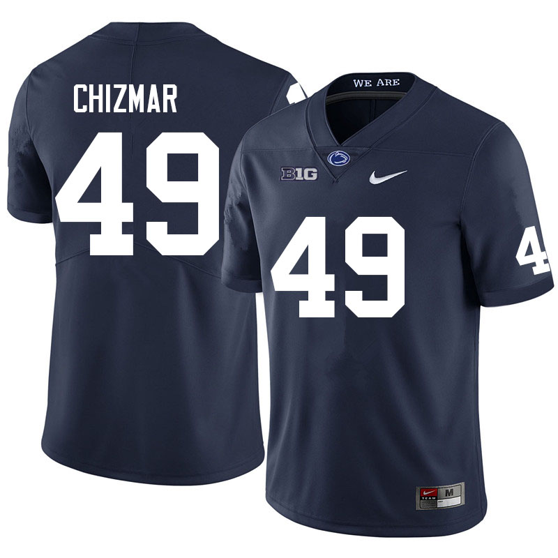 Men #49 Ben Chizmar Penn State Nittany Lions College Football Jerseys Sale-Navy